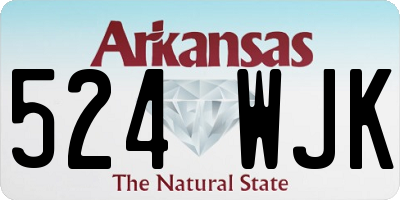 AR license plate 524WJK