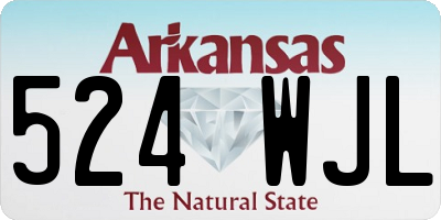 AR license plate 524WJL