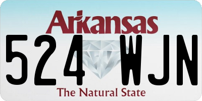 AR license plate 524WJN