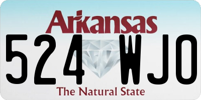 AR license plate 524WJO