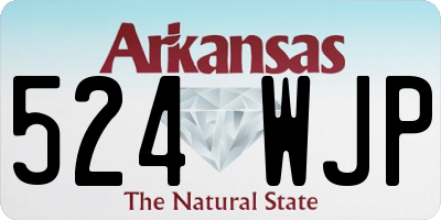 AR license plate 524WJP