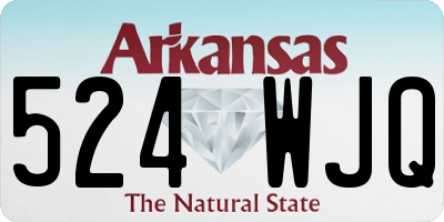 AR license plate 524WJQ