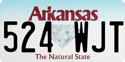 AR license plate 524WJT