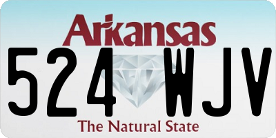 AR license plate 524WJV