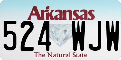AR license plate 524WJW