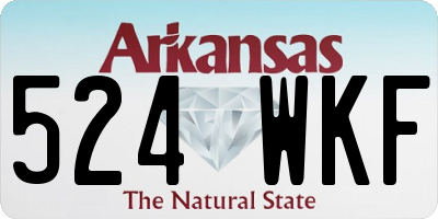 AR license plate 524WKF