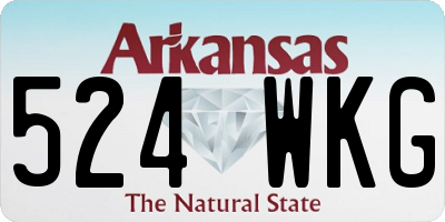 AR license plate 524WKG