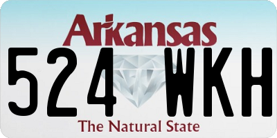 AR license plate 524WKH