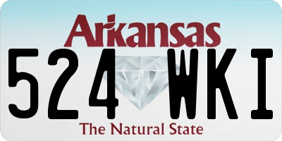 AR license plate 524WKI