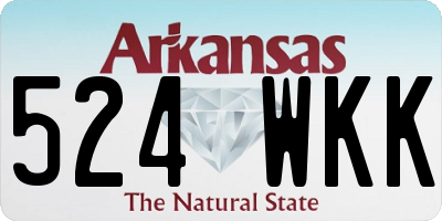 AR license plate 524WKK