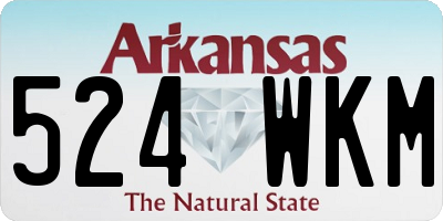 AR license plate 524WKM