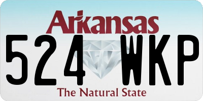 AR license plate 524WKP