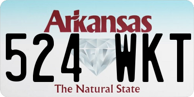 AR license plate 524WKT