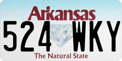 AR license plate 524WKY