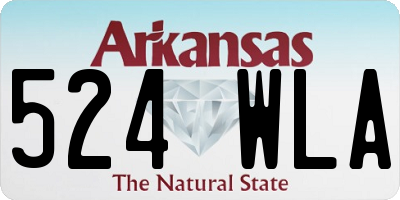 AR license plate 524WLA