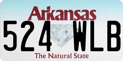 AR license plate 524WLB