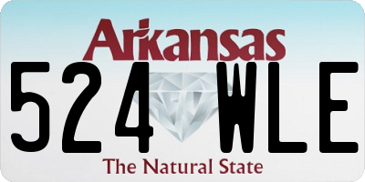 AR license plate 524WLE