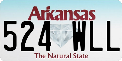 AR license plate 524WLL