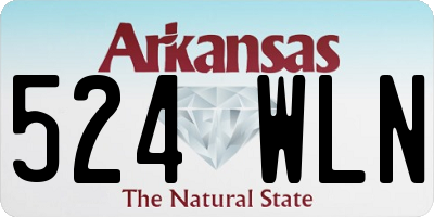 AR license plate 524WLN