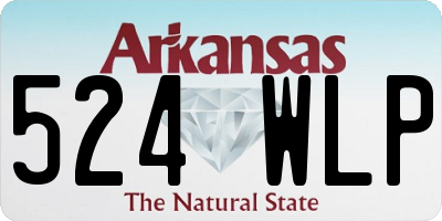 AR license plate 524WLP