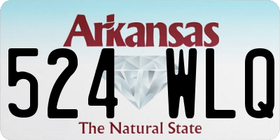 AR license plate 524WLQ