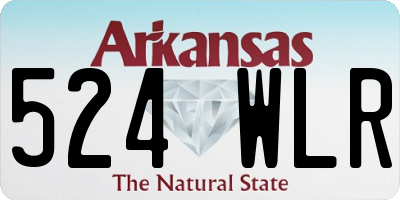 AR license plate 524WLR