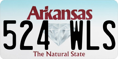AR license plate 524WLS