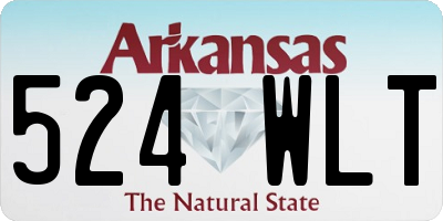 AR license plate 524WLT