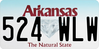AR license plate 524WLW