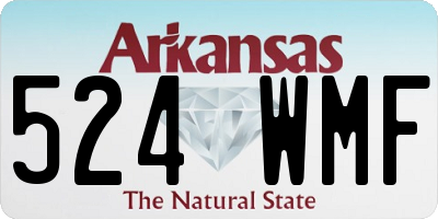 AR license plate 524WMF