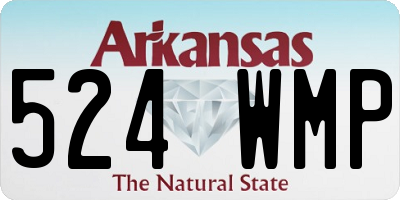 AR license plate 524WMP