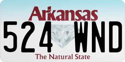AR license plate 524WND