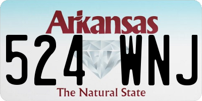 AR license plate 524WNJ