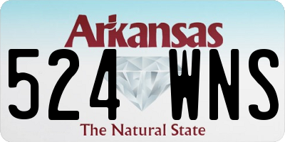 AR license plate 524WNS