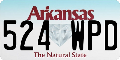 AR license plate 524WPD