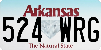AR license plate 524WRG