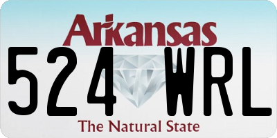 AR license plate 524WRL
