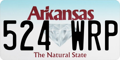 AR license plate 524WRP
