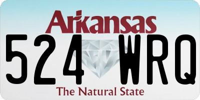 AR license plate 524WRQ