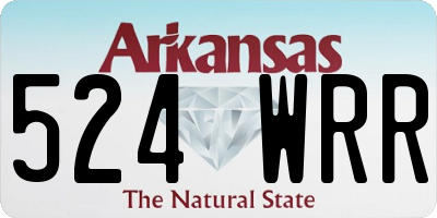 AR license plate 524WRR