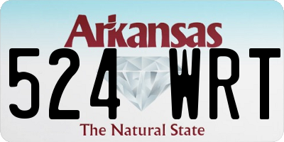 AR license plate 524WRT