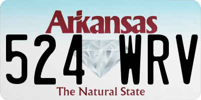 AR license plate 524WRV