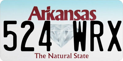 AR license plate 524WRX