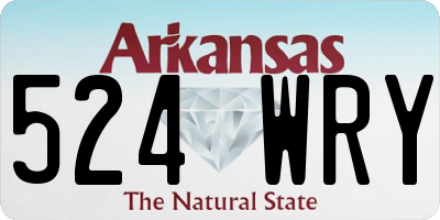 AR license plate 524WRY