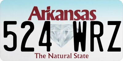 AR license plate 524WRZ