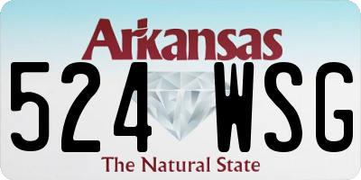 AR license plate 524WSG