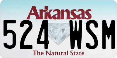 AR license plate 524WSM