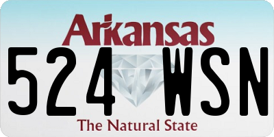 AR license plate 524WSN
