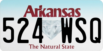 AR license plate 524WSQ