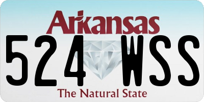 AR license plate 524WSS